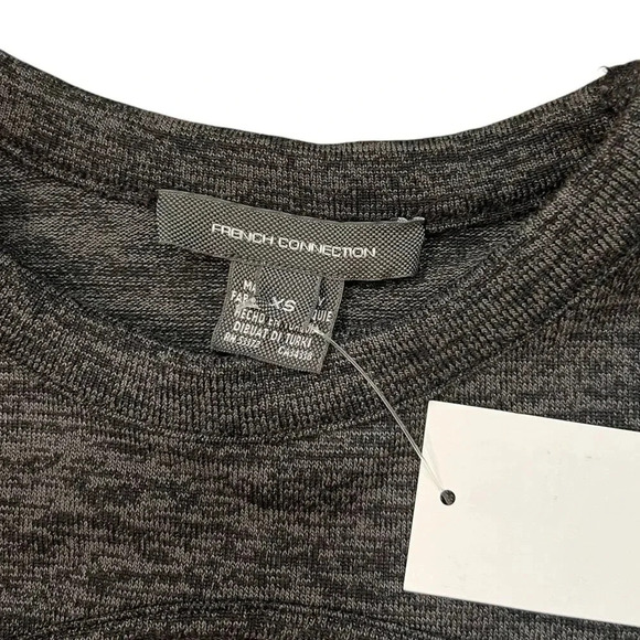 French Connection Gray Heather Sweeter Sweater Midi Dress with Cutout XS - Picture 6 of 6